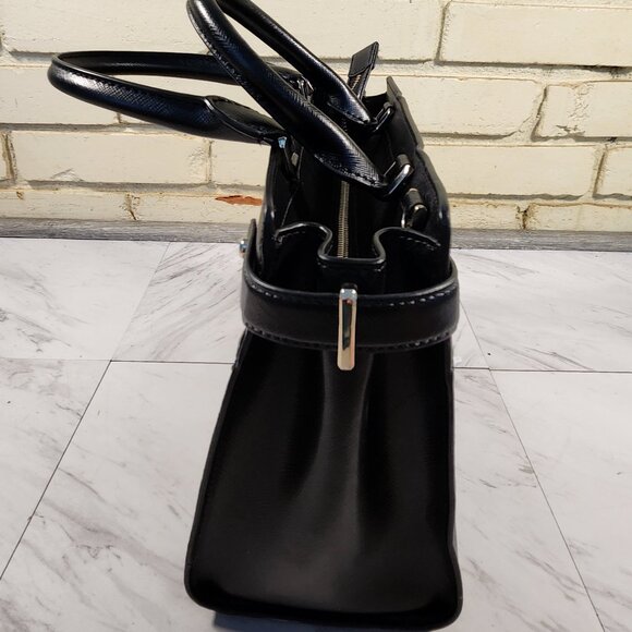 Like New Kate Spade Staci Black Saffiano Shoulder Bag Purse - Picture 5 of 14